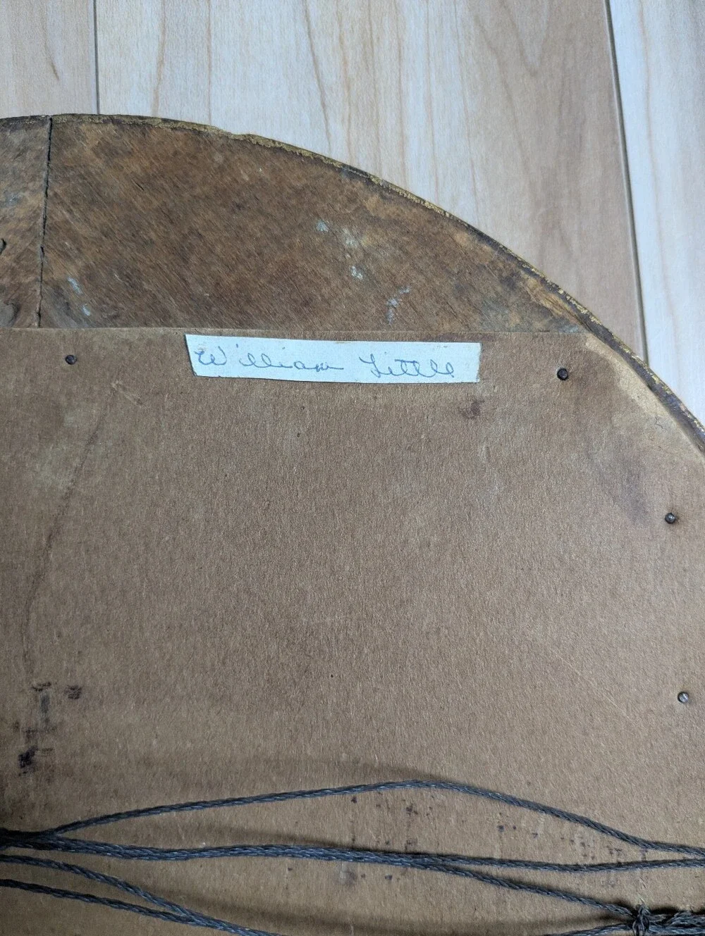 Large Antique Oval Gold Gilt Gesso Wooden Frame Ornate 12